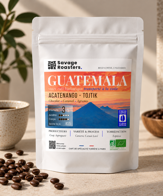 Guatemala - Acatenango Tojtik [Bio, Lavé, Transporté à la voile]