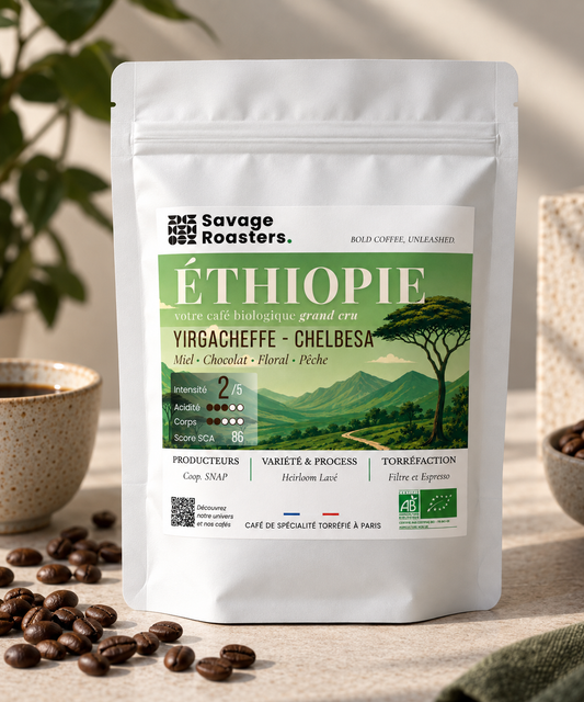 Éthiopie - Yirgacheffe Chelbesa [Bio, Lavé]