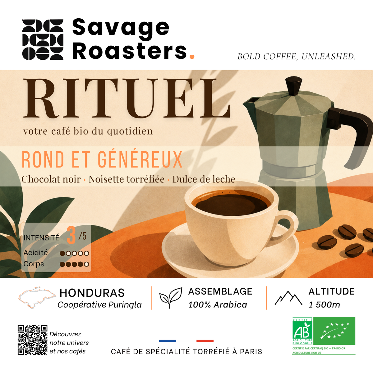 Rituel Bio, café du Honduras (Intibucá) – visuel 2